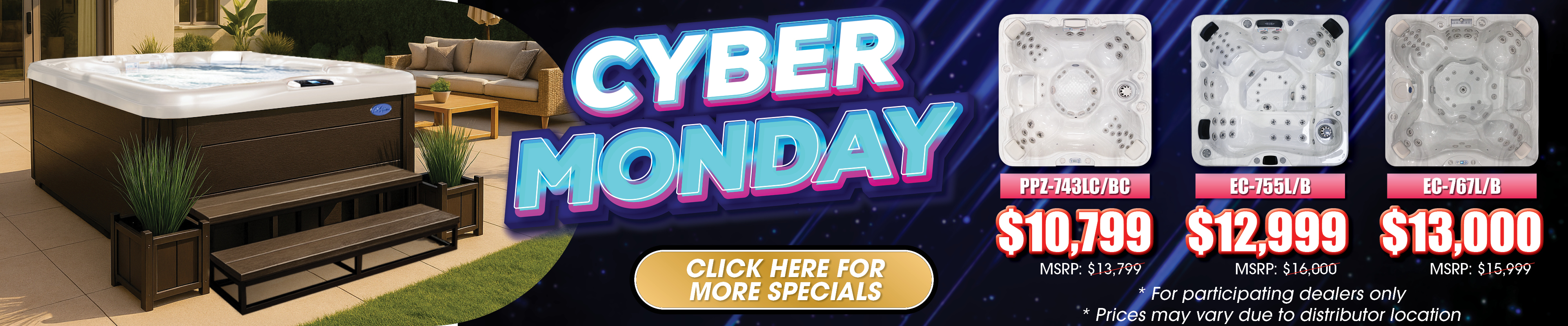 Calspas hot tub being used in a family setting - Palmdale