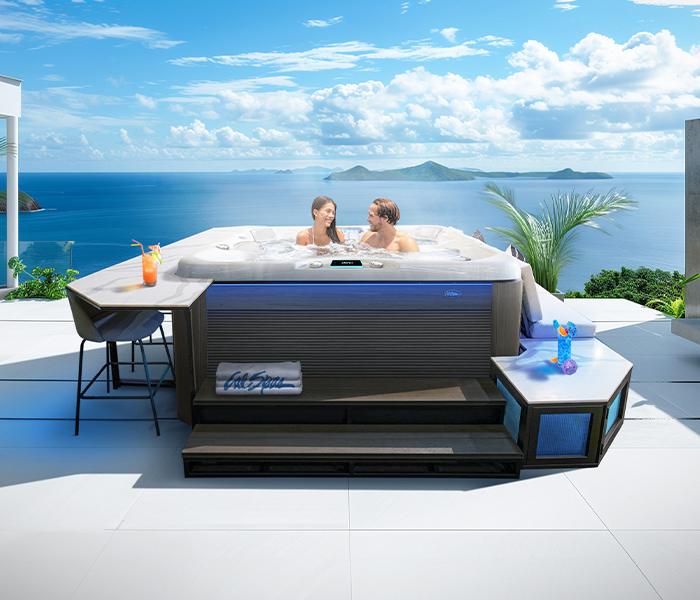 Calspas hot tub being used in a family setting - Palmdale